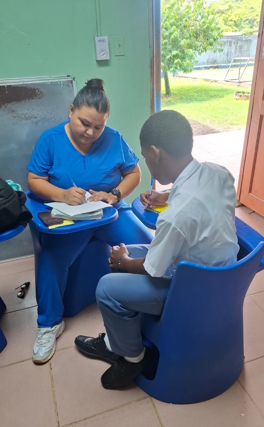 IPHE Colón brinda acompañamiento técnico en la escuela de Nombre de Dios