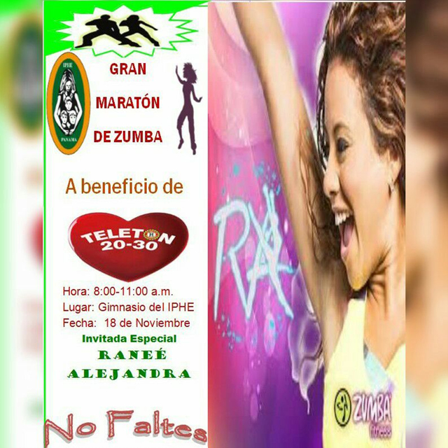 Estudiantes promueven recolección de fondos con una Gran Maratón de Zumba