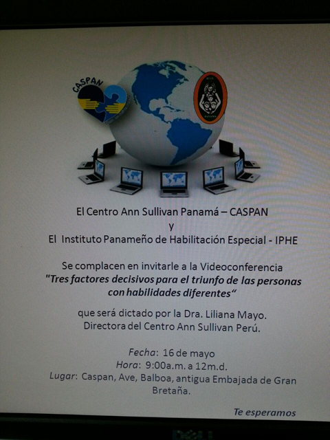 CASPAN e IPHE trasmitirán Videoconferencia