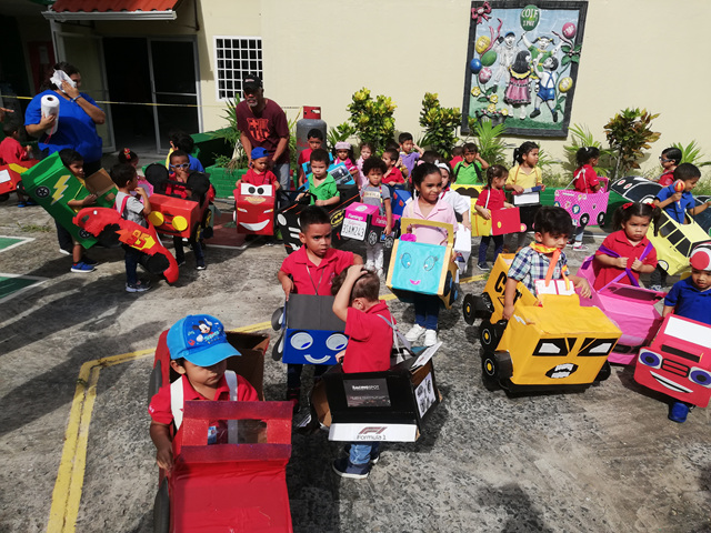 Niños del CAIPI del IPHE conocen sobre los medios de transporte
