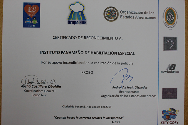 Reconocimiento al IPHE por apoyo incondicional