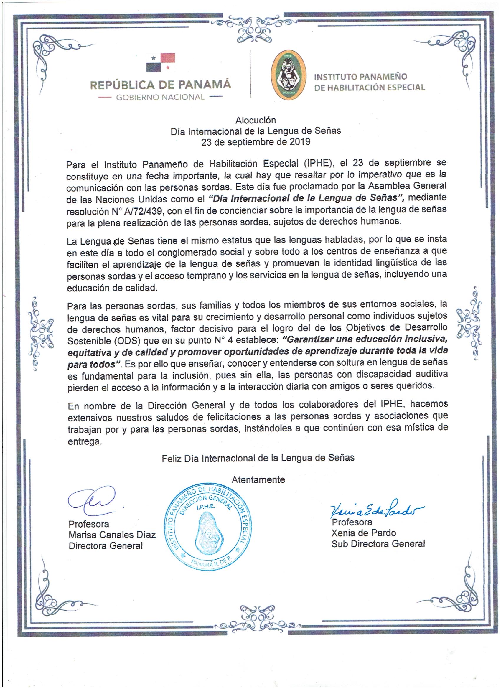 Día Internacional de la Lengua de Señas 