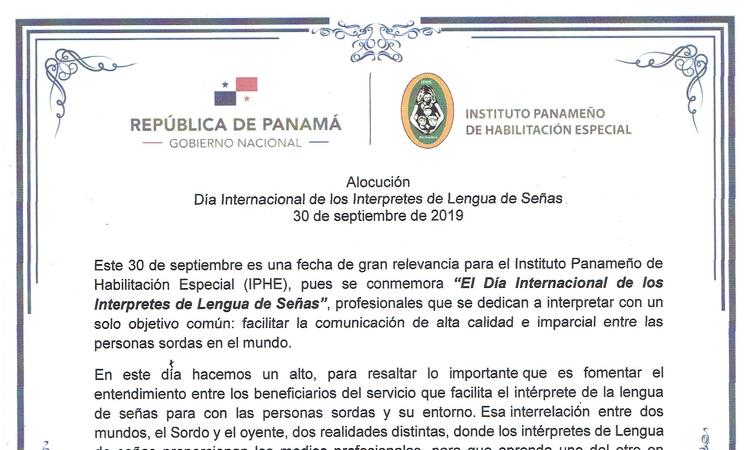 Día Internacional de los Interpretes de Lengua de Señas