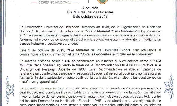 Día Mundial de los docentes