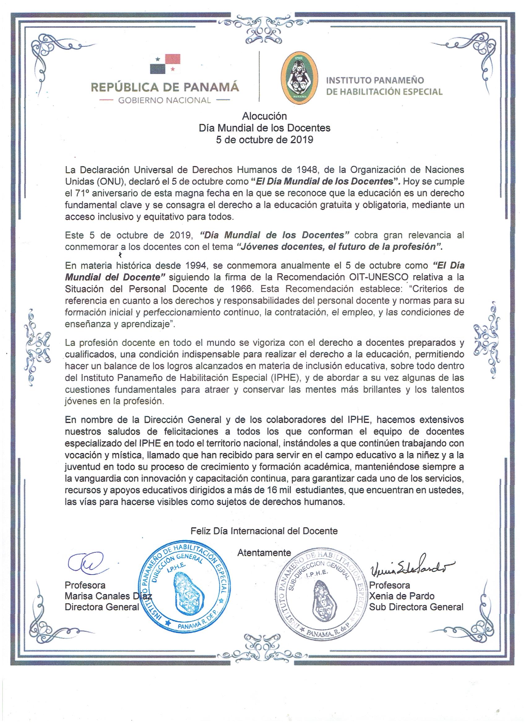 Día Mundial de los docentes