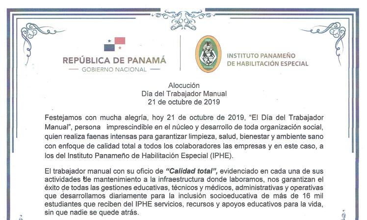 Día del Trabajador Manual