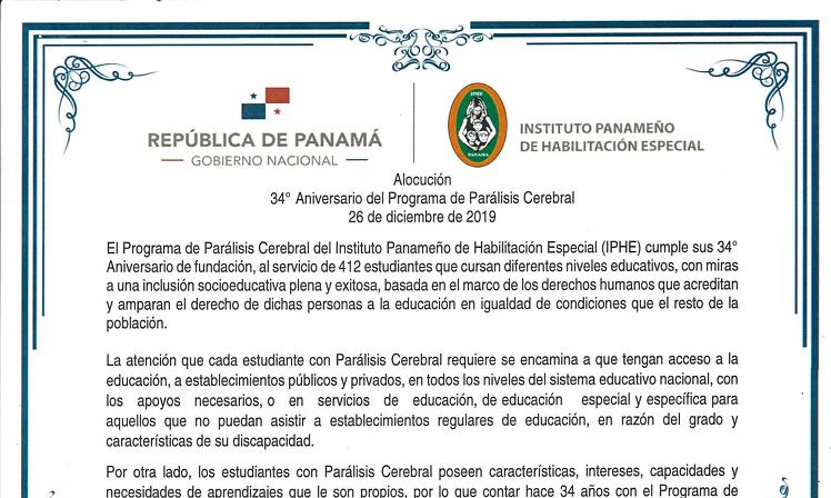 Aniversario del Programa de Parálisis Cerebral