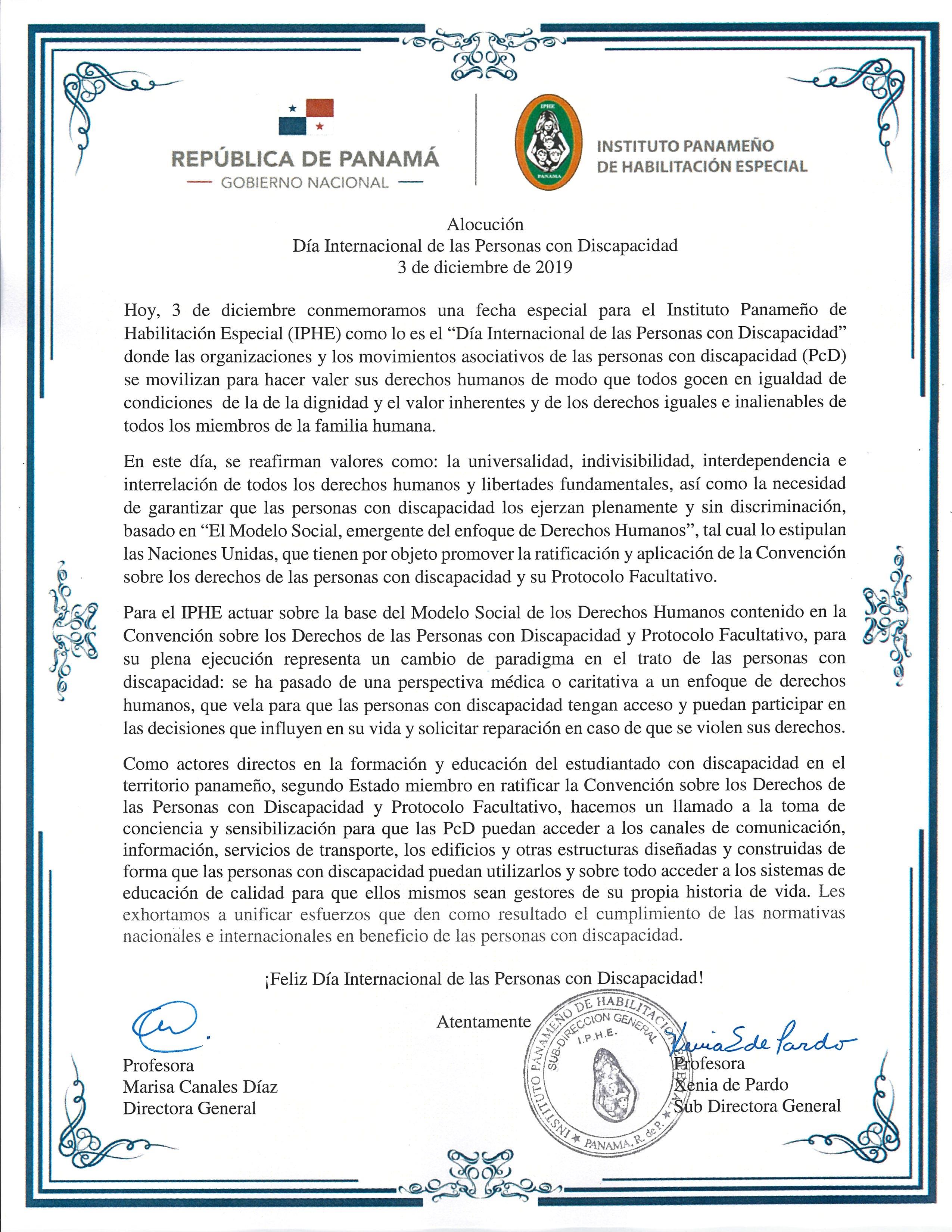 Día Internacional de las Personas con Discapacidad