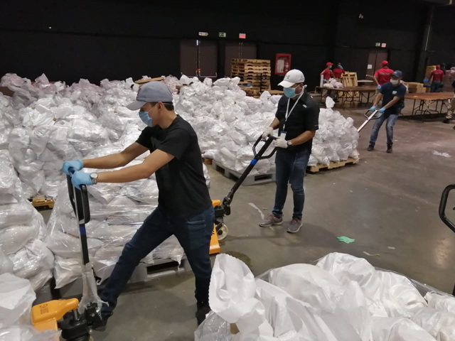 Colaboradores del IPHE apoyan como voluntarios en el Plan Panamá Solidario.