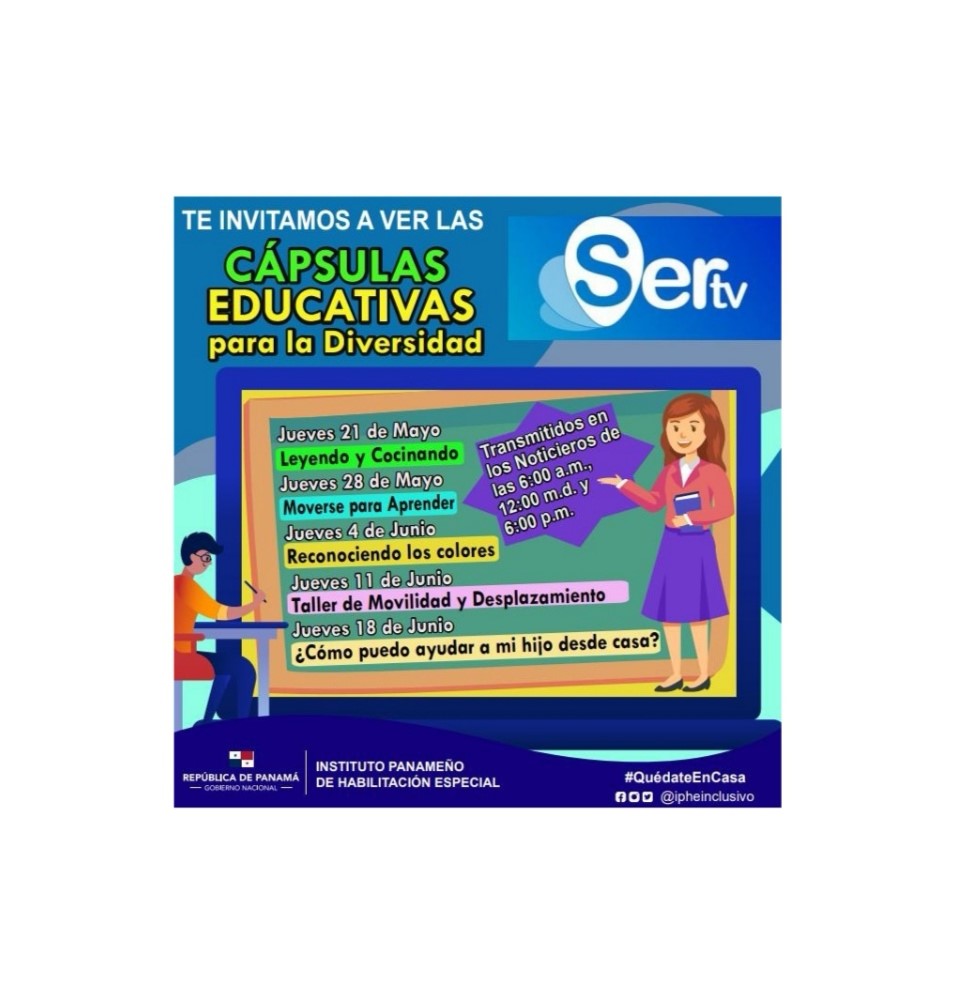 IPHE y SERTV llevan a cabo el lanzamiento de cápsulas educativas, “Para que nadie se quede atrás”