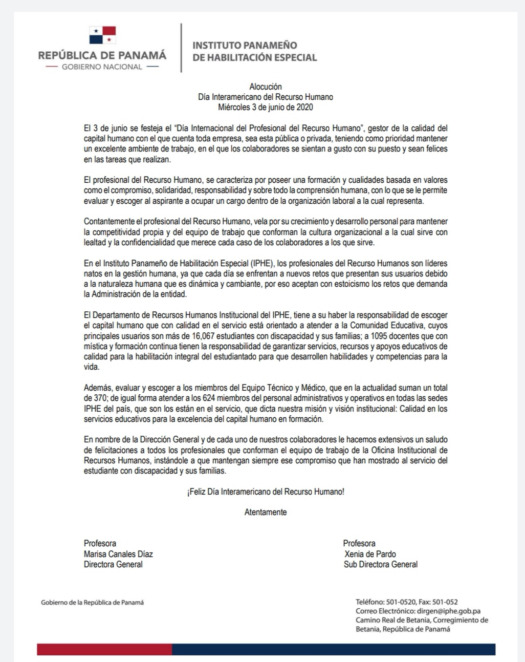 Día Interamericano del Recurso Humano