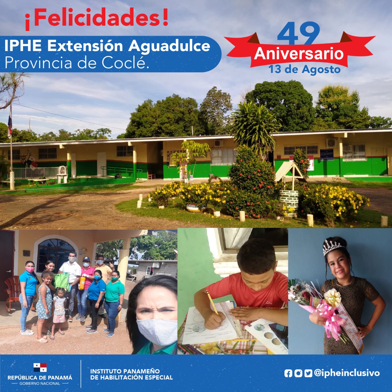 IPHE conmemora el 49° Aniversario de la Extensión del IPHE de Aguadulce 