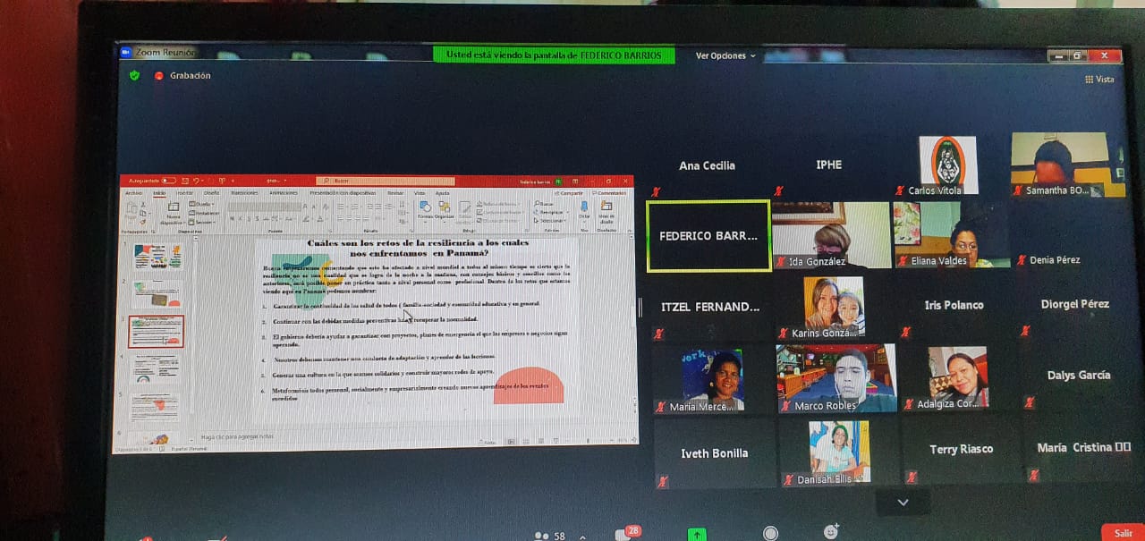 IPHE y RET-USAID realizan la tercera jornada del taller lúdico pedagógica virtual para la continuidad de los temas de Gestión de Riesgo con un Enfoque Inclusivo