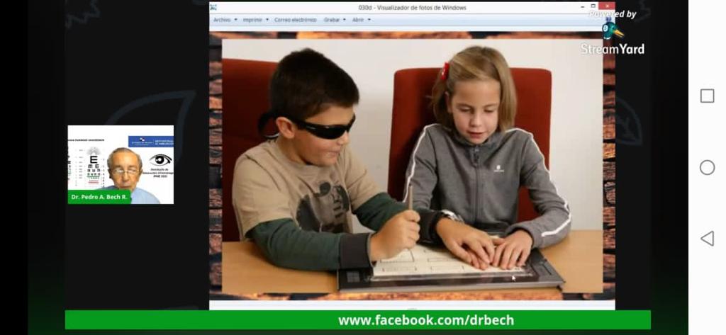 Participantes en el seminario Educación Oftalmológica IPHE 2020, aprenden sobre Visión normal, Visión subnormal y Ceguera