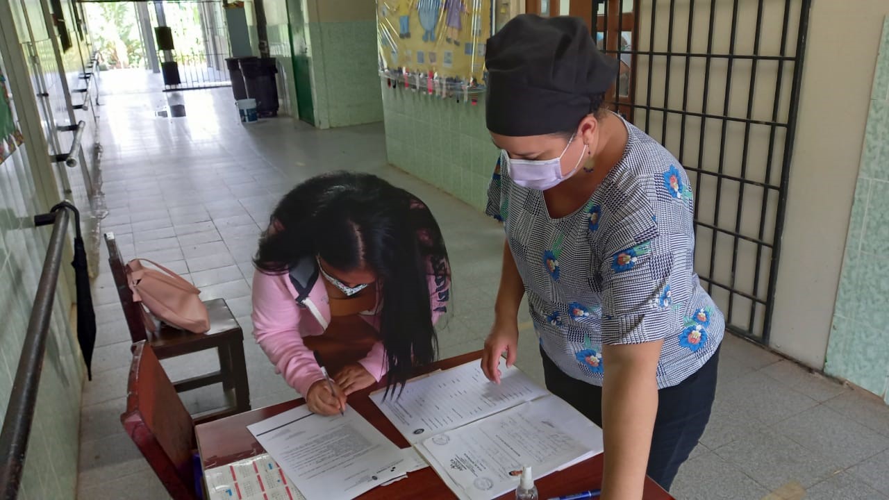 Padres de familias del IPHE de Panamá Oeste, responden al llamado para las inscripciones escolares del 2021