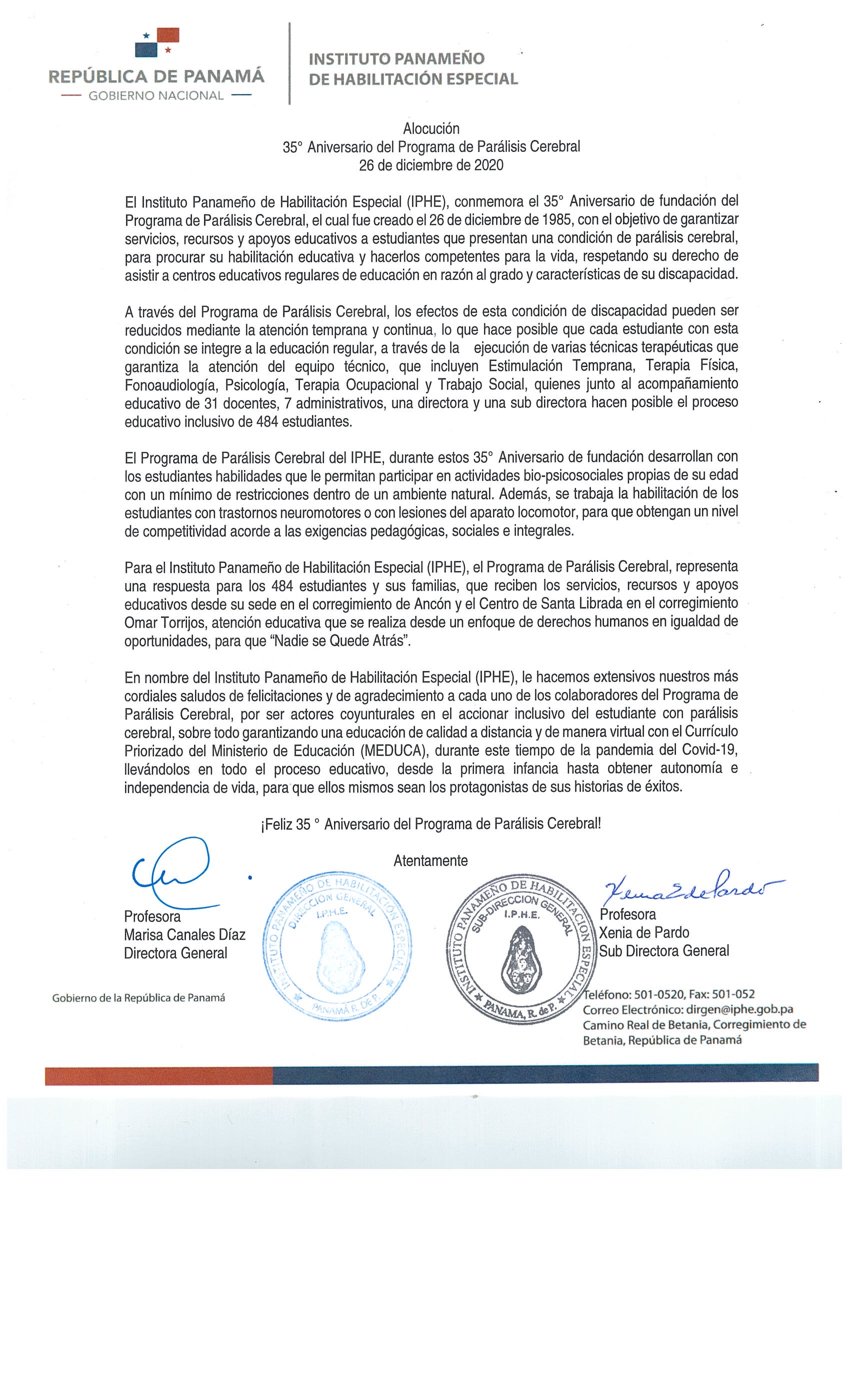 35º Aniversario del Programa de Parálisis Cerebral 