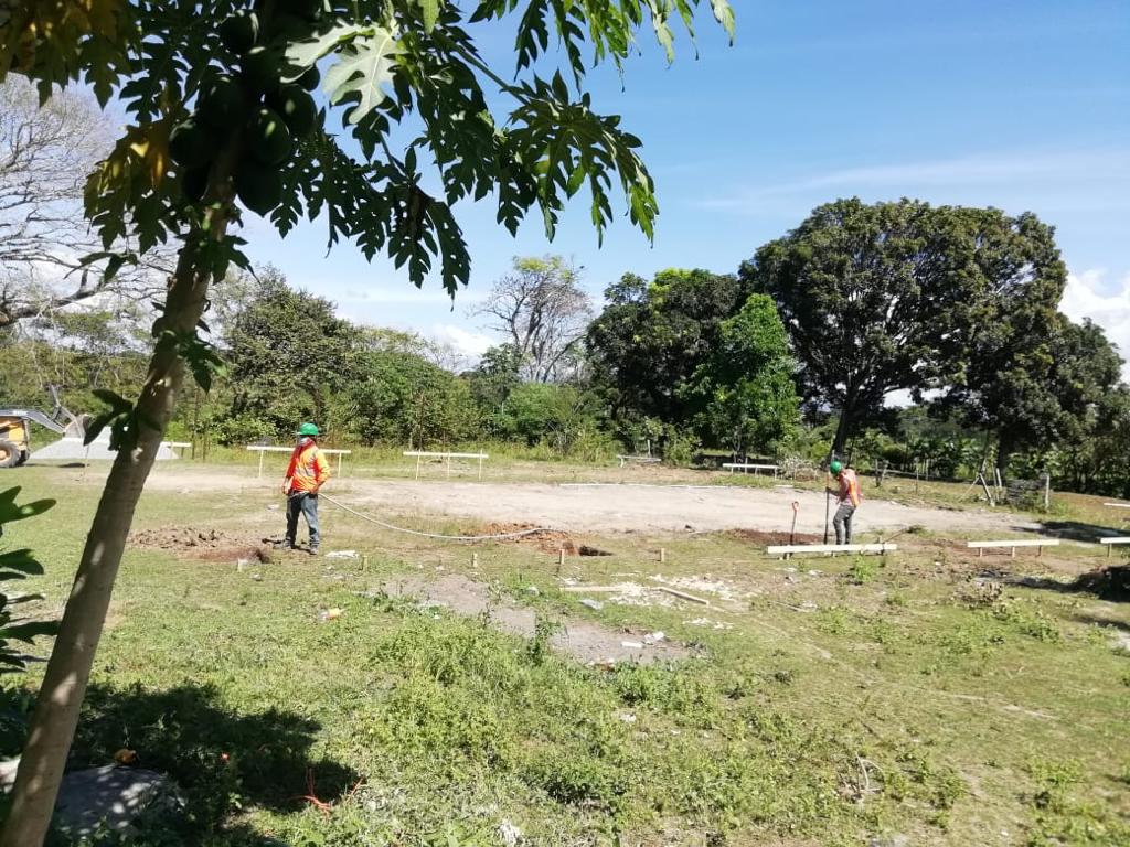 Inician los trabajos de  construcción de la Cancha Deportiva Techada en la Extensión del IPHE de Antón