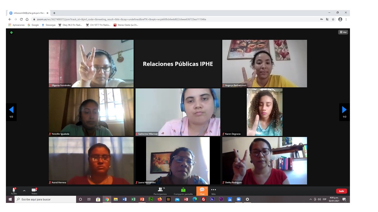 Personal docente y técnico del IPHE se instruye sobre manejo de lengua de señas    
