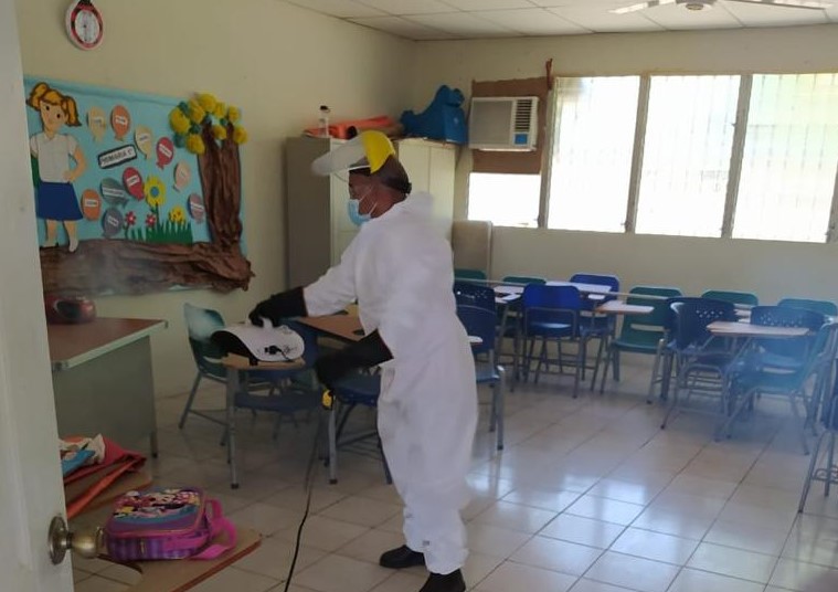 Extensión del IPHE de Aguadulce garantiza proceso de bioseguridad en beneficio de colaboradores, padres y estudiantes 