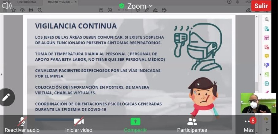 Previo al inicio de clases 2021, personal del Programa de Parálisis Cerebral se capacita sobre “Higiene y Salud en el Ámbito Laboral”