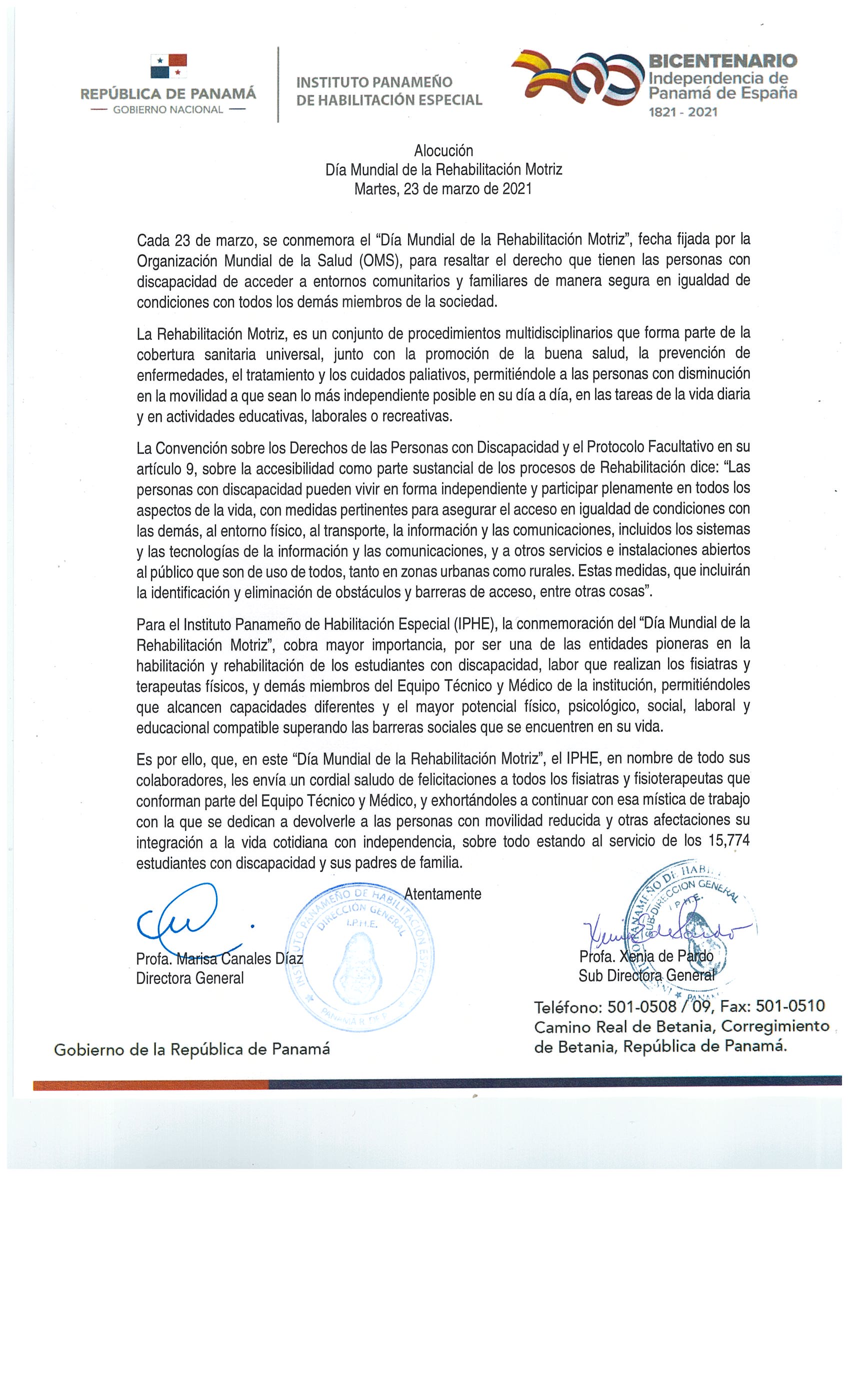 Día Mundial de la Rehabilitación Motriz 