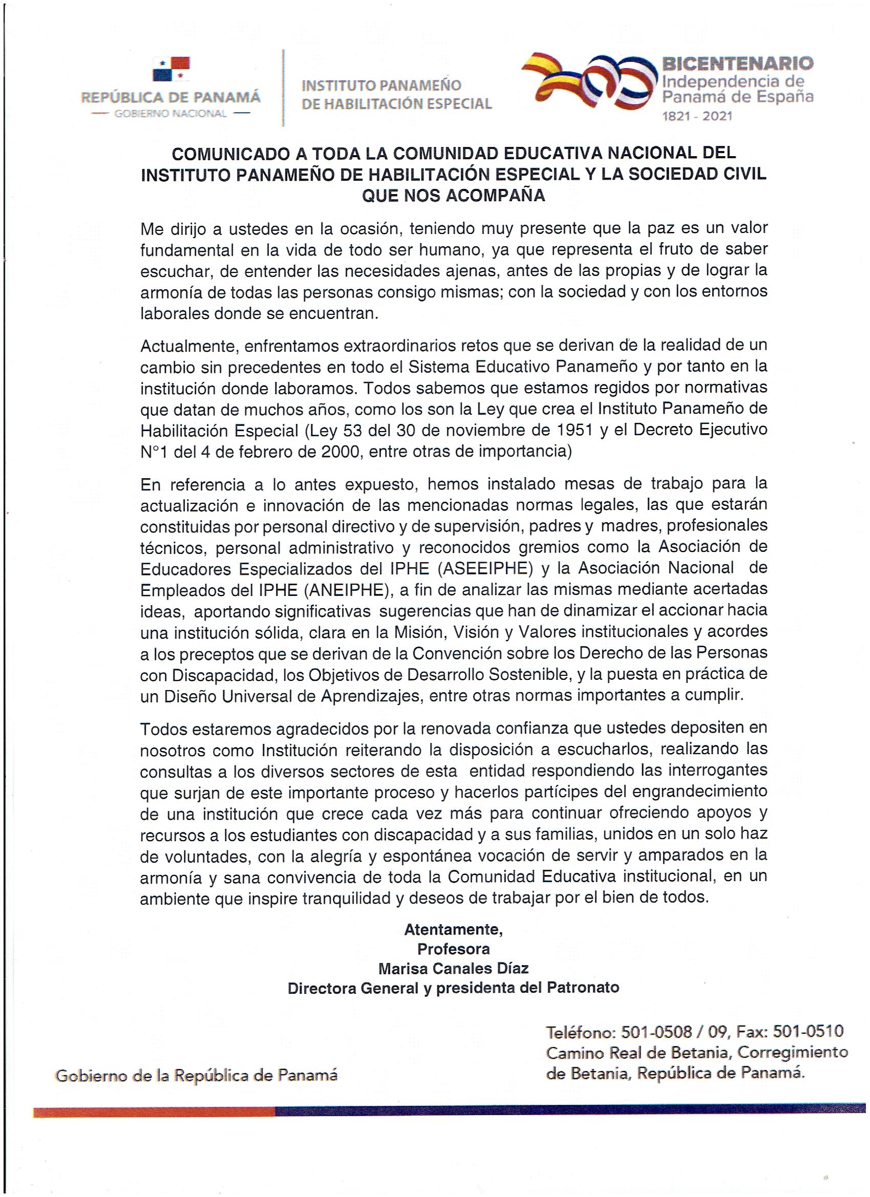 Comunicado 