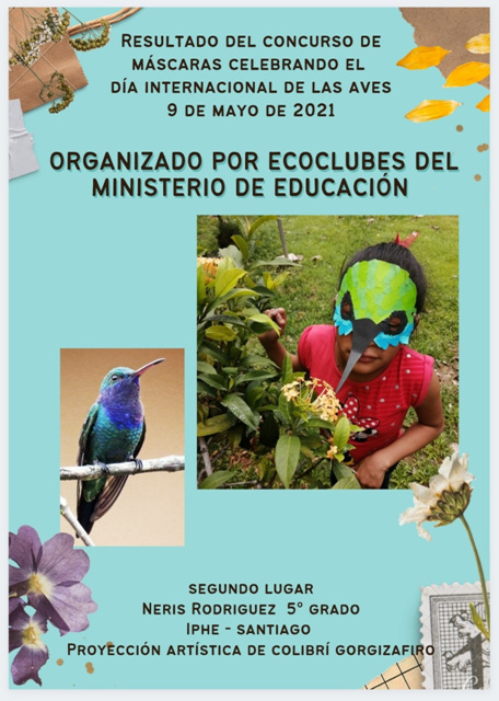 Estudiante del IPHE obtiene 2° lugar en concurso de máscaras