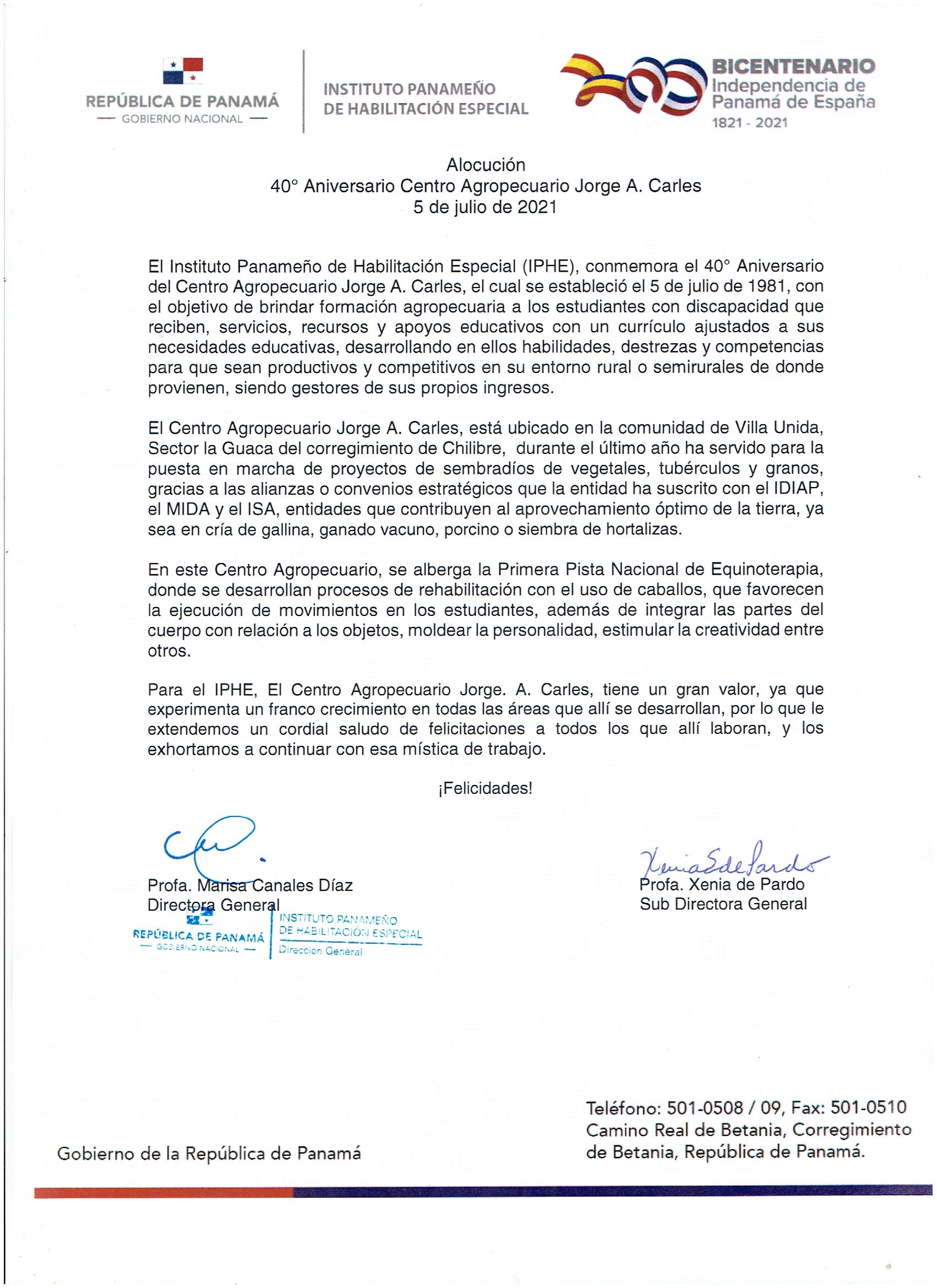 40º Aniversario Centro Agropecuario Jorge. A. Carles 