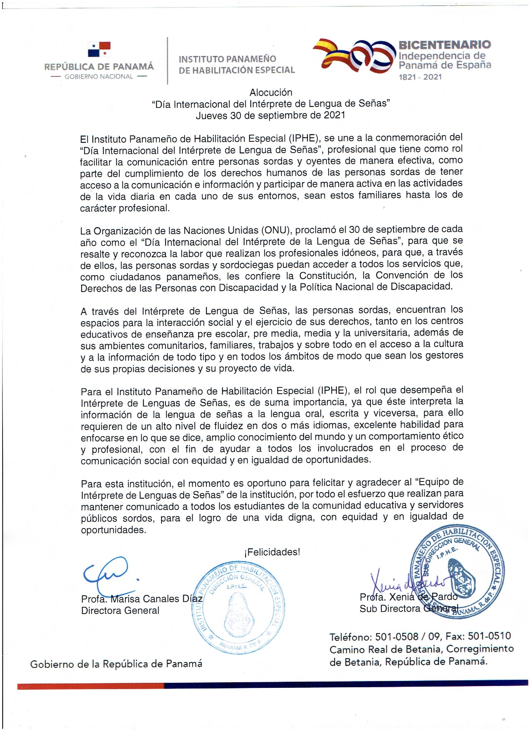 Día Internacional del Intérprete de Lengua de Señas 