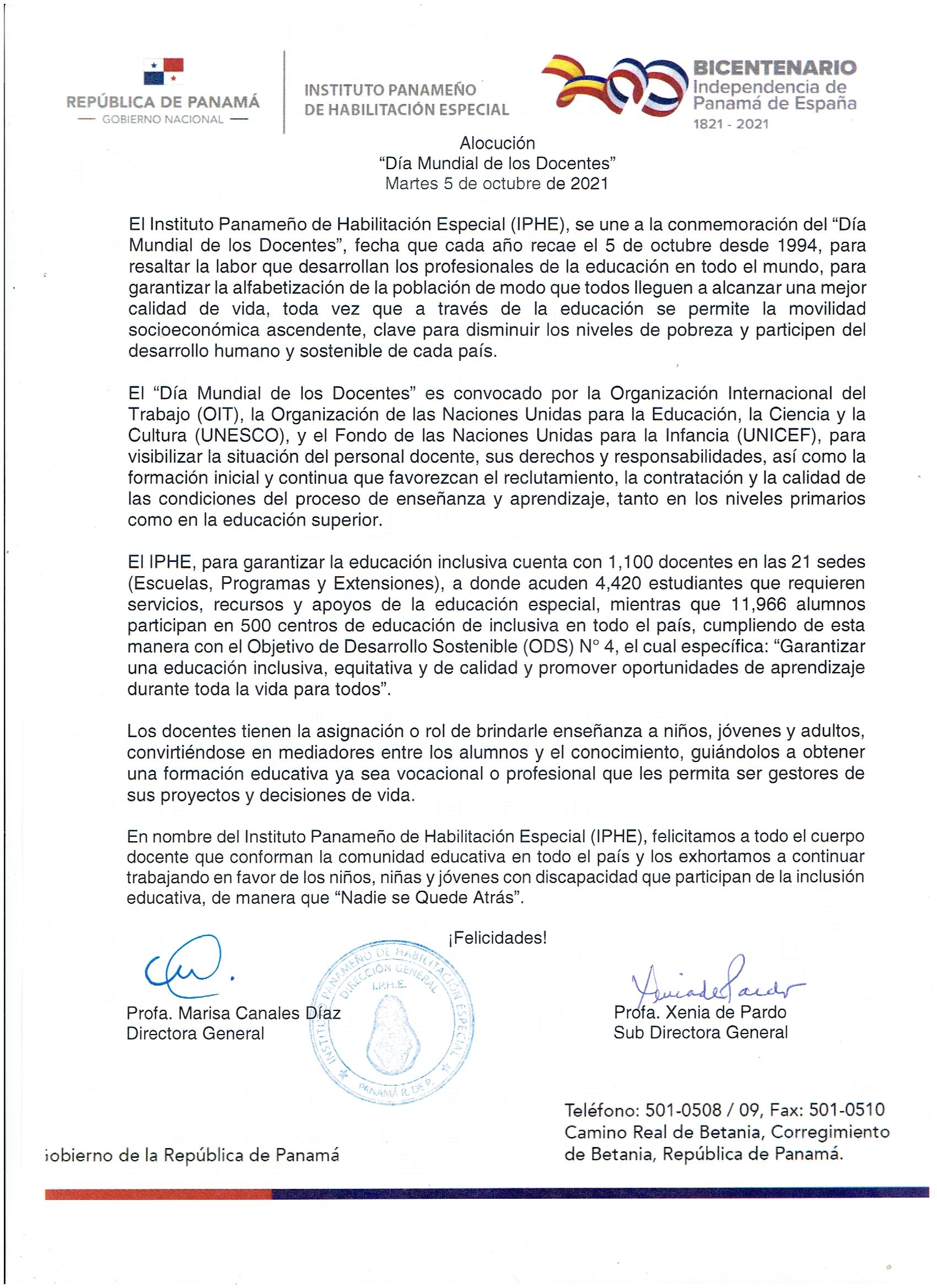 Día Mundial de los Docentes 