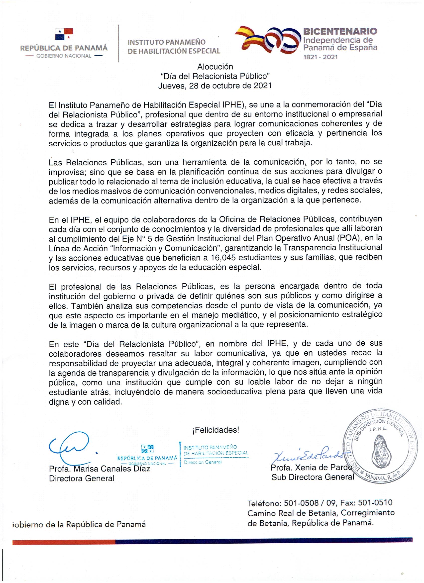 "Día del Relacionista Público" 
