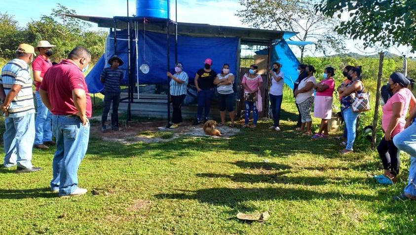 Más de 14 familias se benefician con el proyecto RBC en finca de Montijo