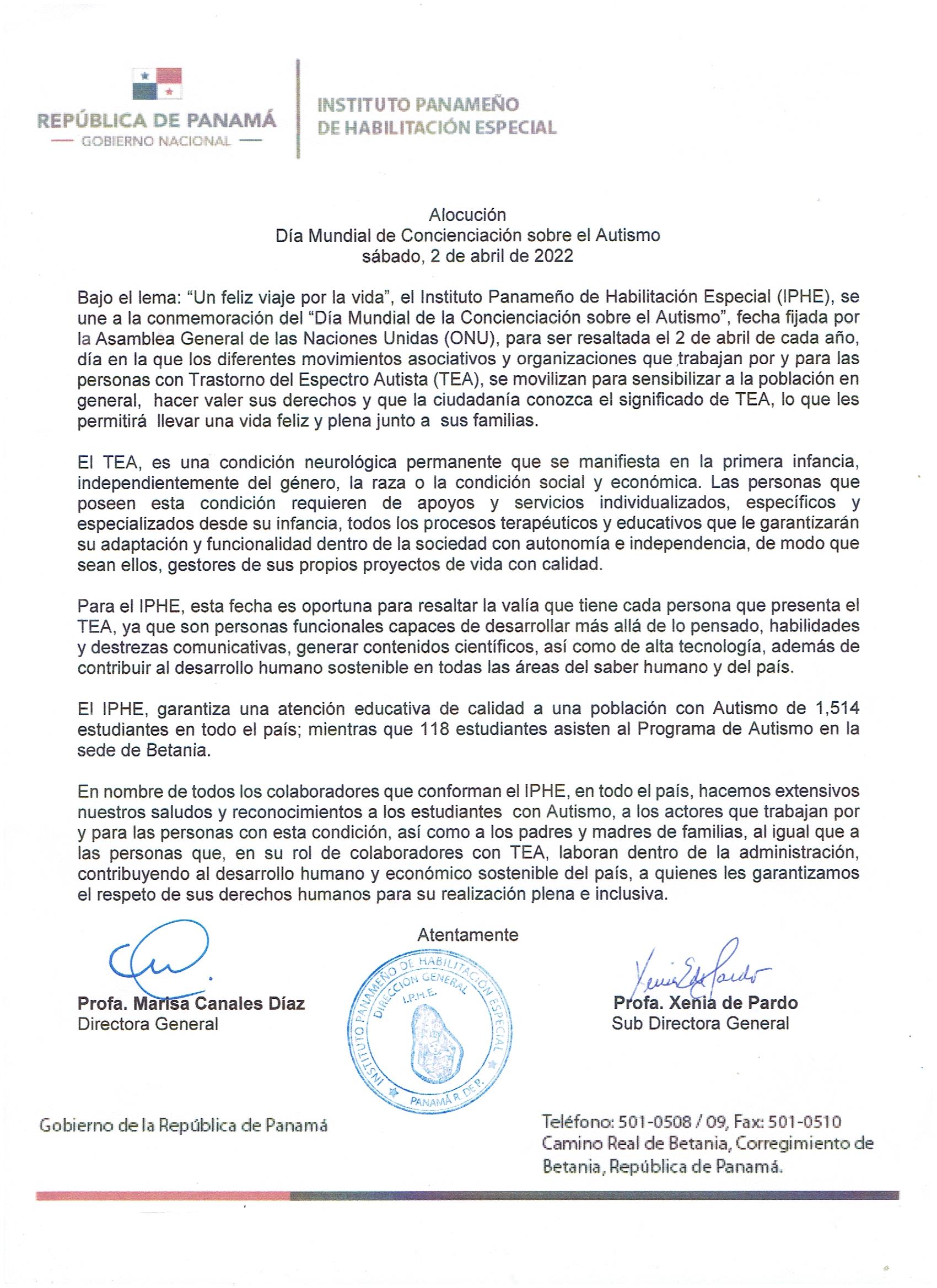 Día Mundial de Concienciación sobre el Autismo 