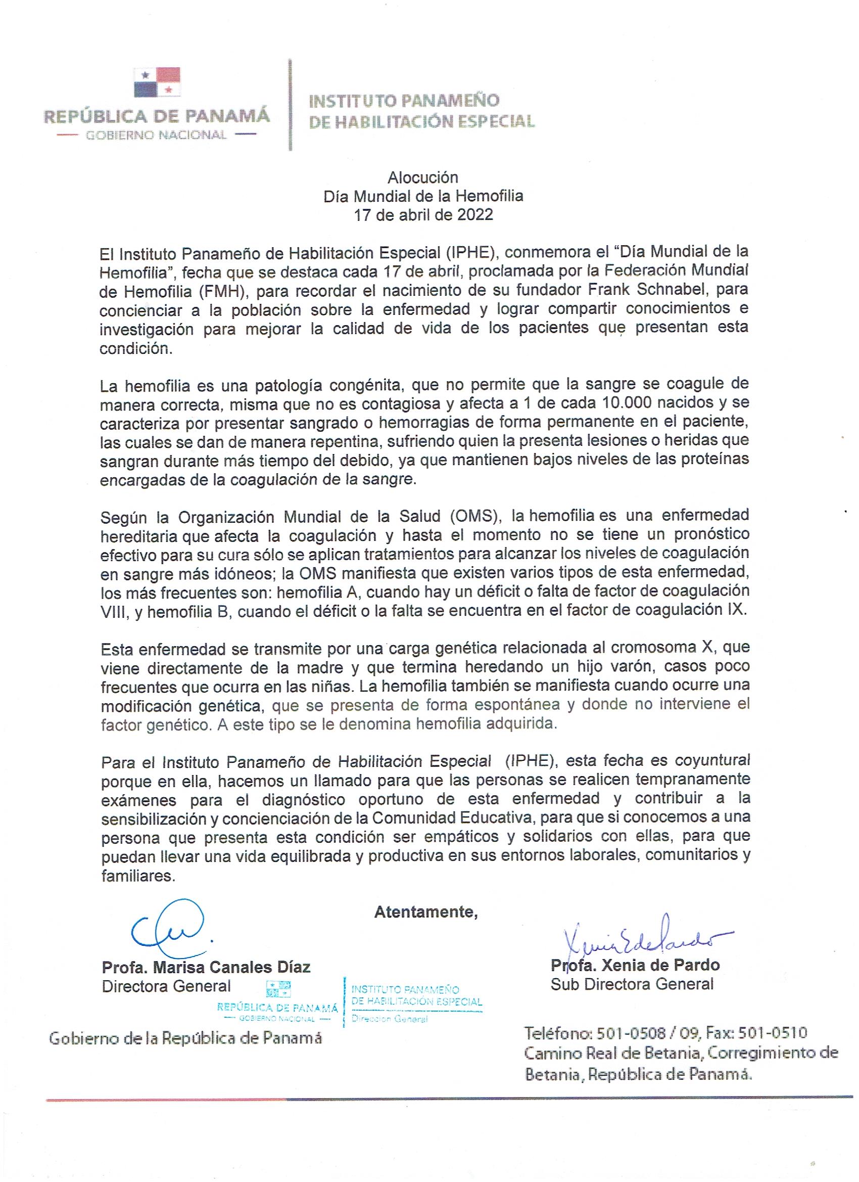 Día Mundial de la Hemofilia