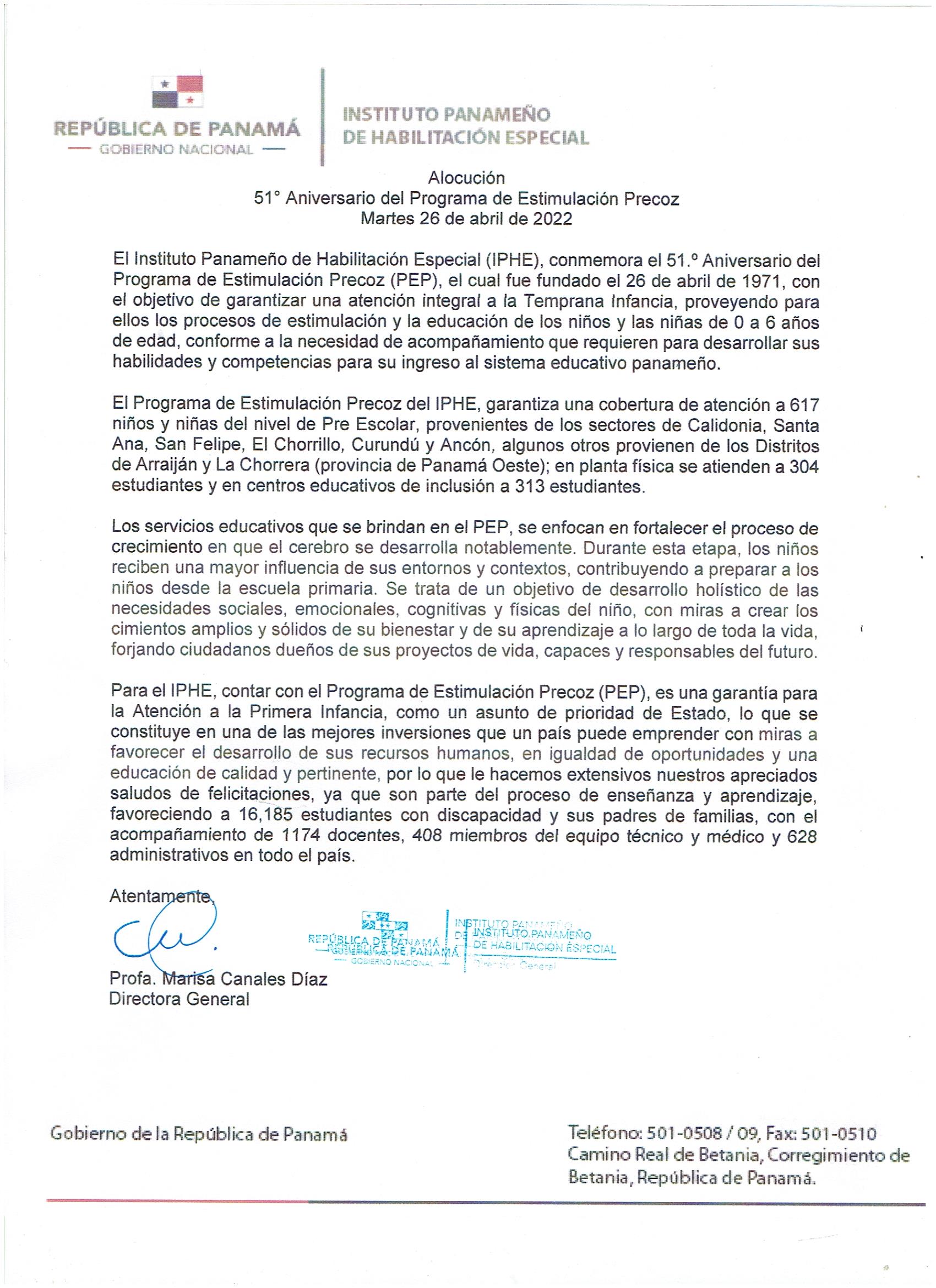 51º Aniversario del Programa de Estimulación Precoz 