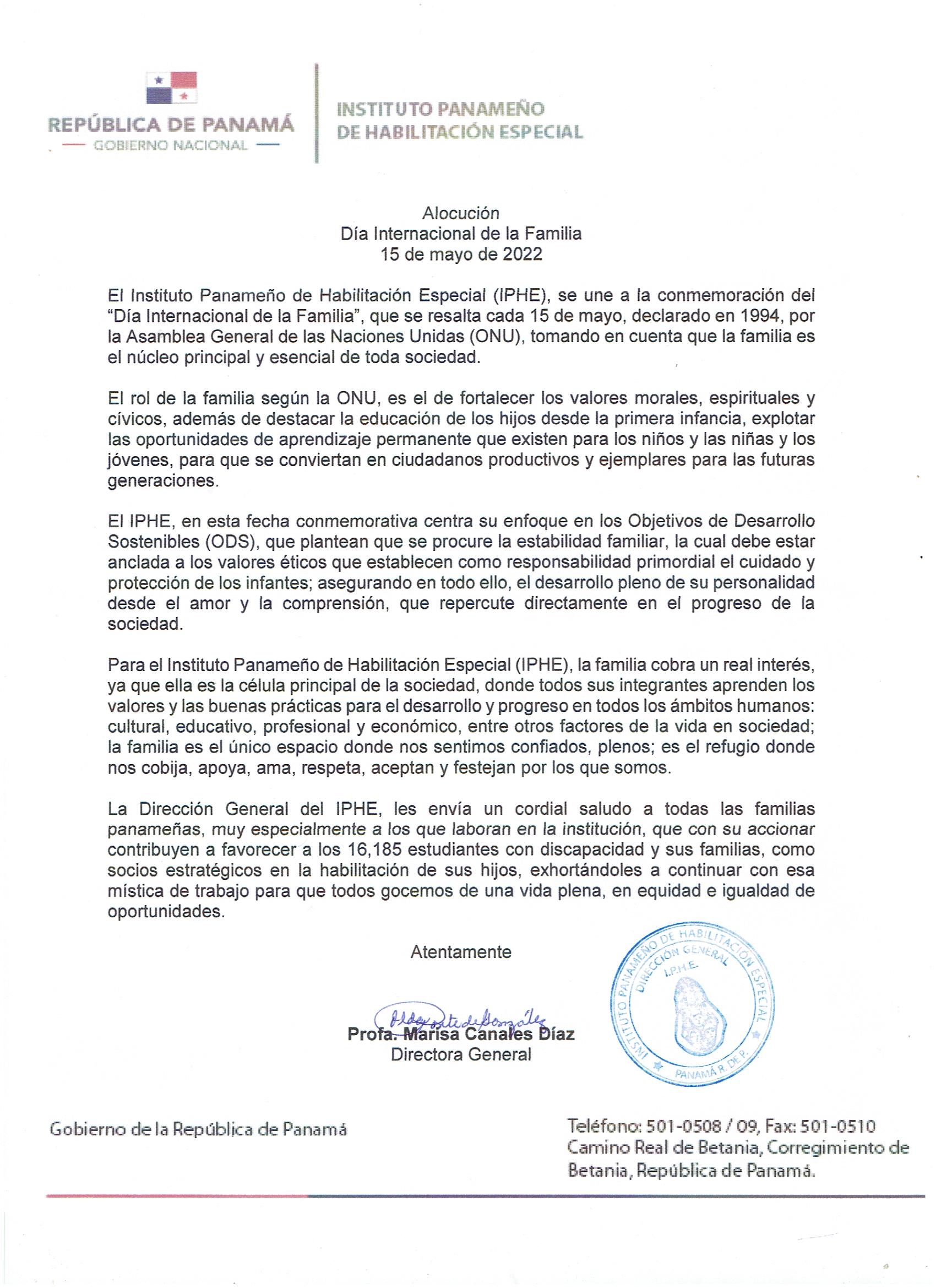 Día Internacional de la Familia 