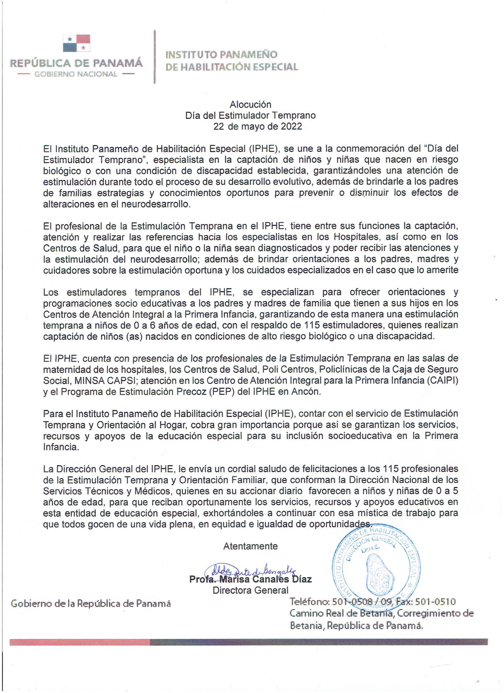 Día del Estimulador Temprano 