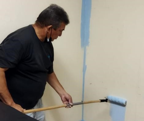 Realizan trabajos de limpieza  y pintura en Aguadulce 