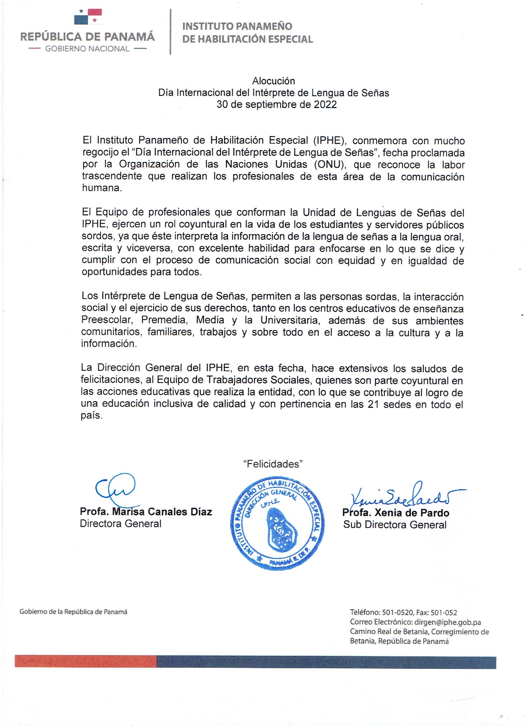 Día Internacional del Interprete de Lengua de Señas