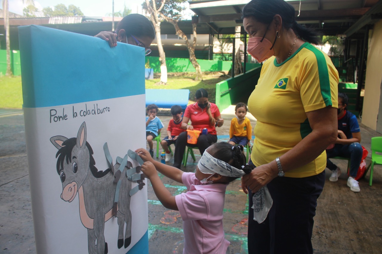 Niños del CAIPI del IPHE participan en actividad lúdica