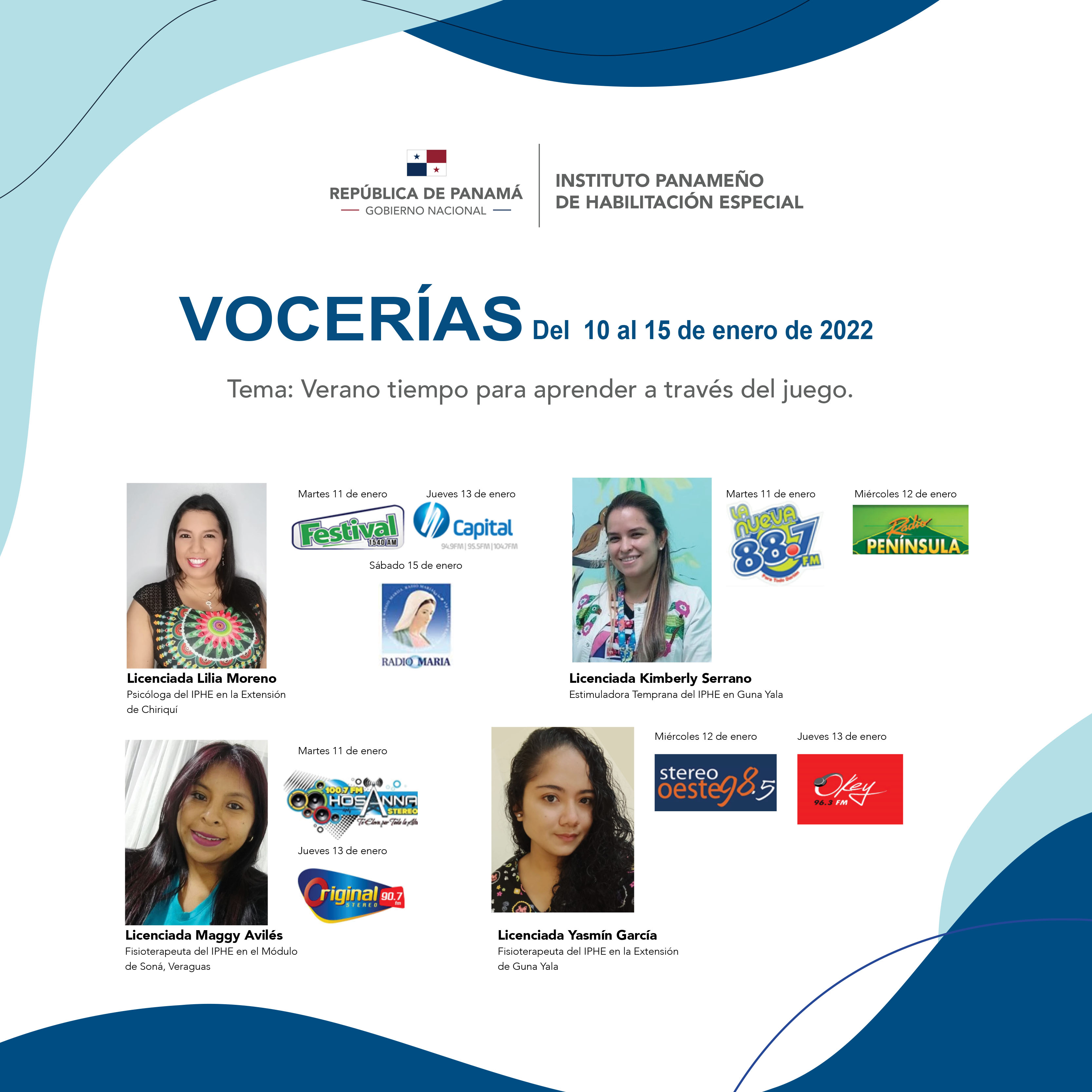 VOCERIA Del  10 al 15 de enero de 2022
