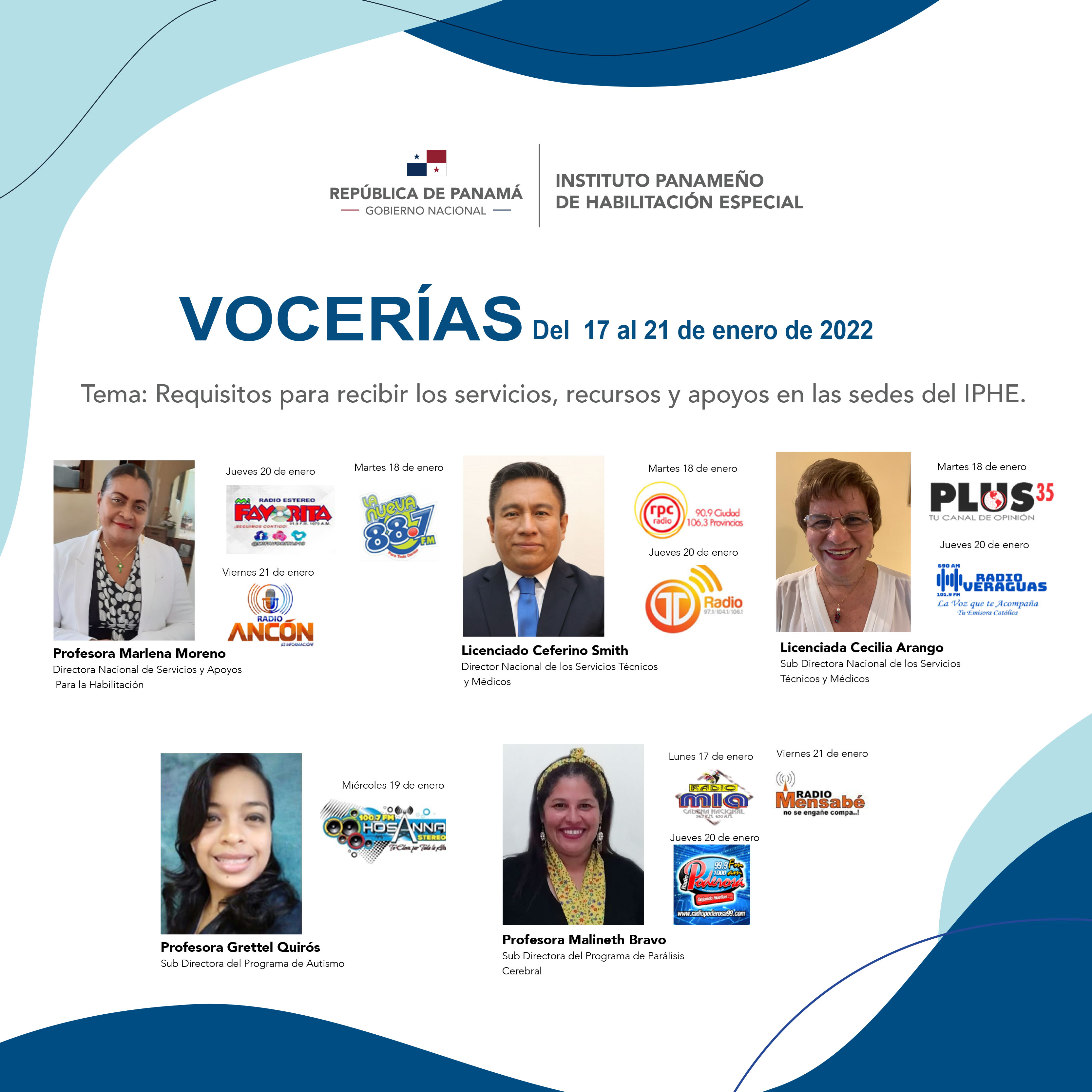 VOCERIA Del  17 al 21 de enero de 2022