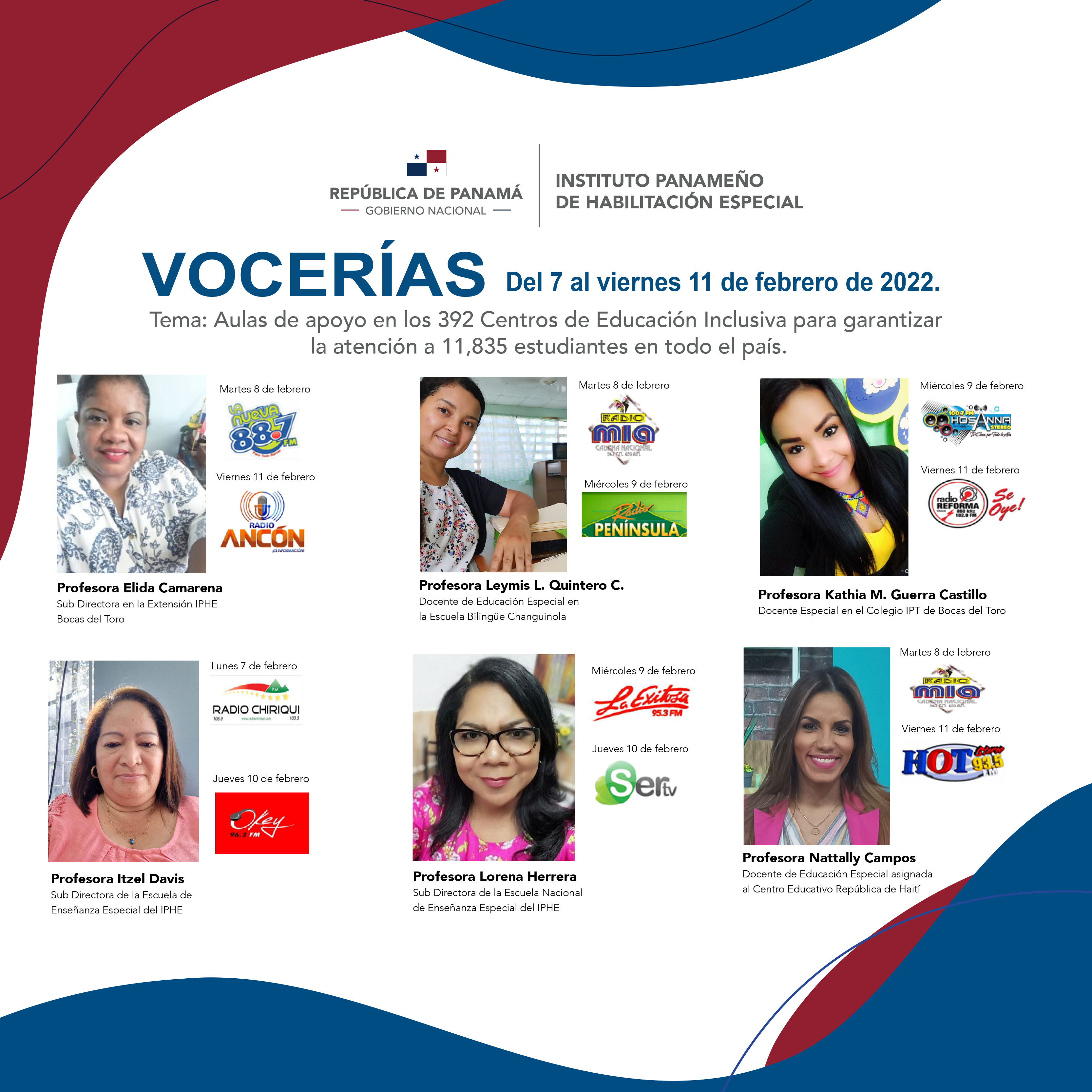 VOCERIA Del 7 AL 11 de febrero de 2022