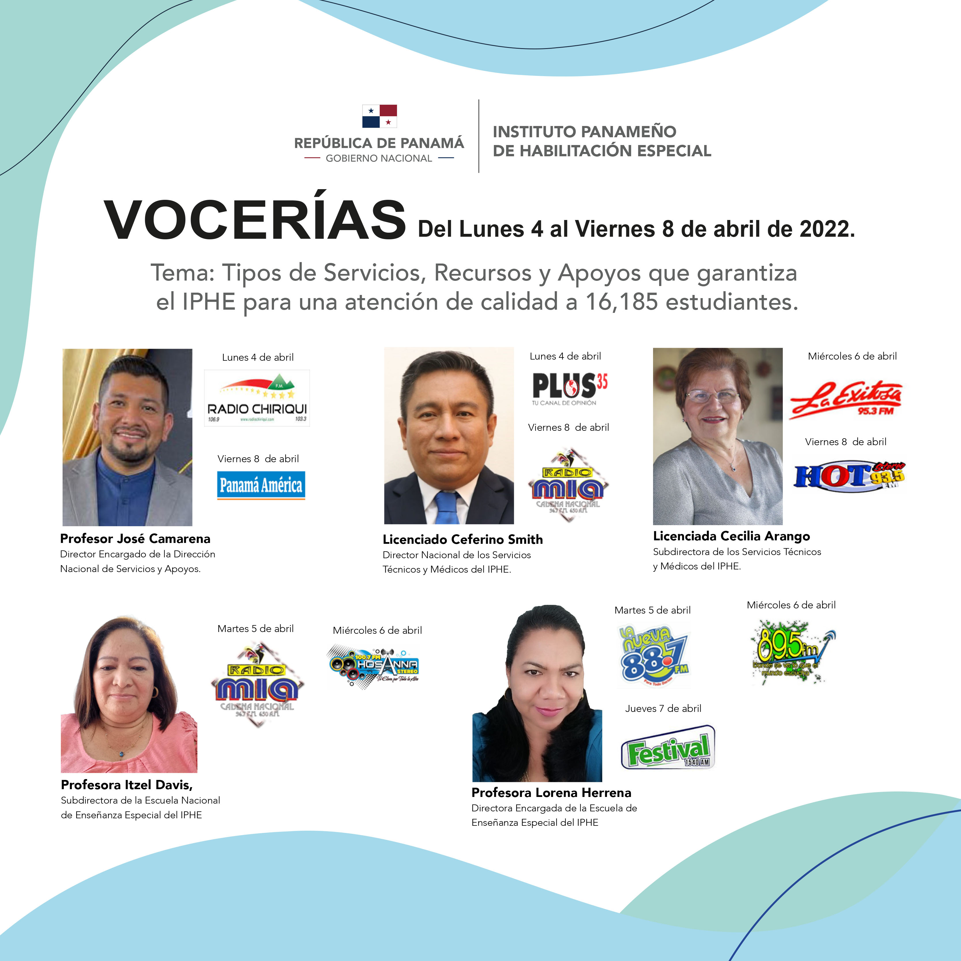 VOCERIA  Del 4 al 8 de abril de 2022.