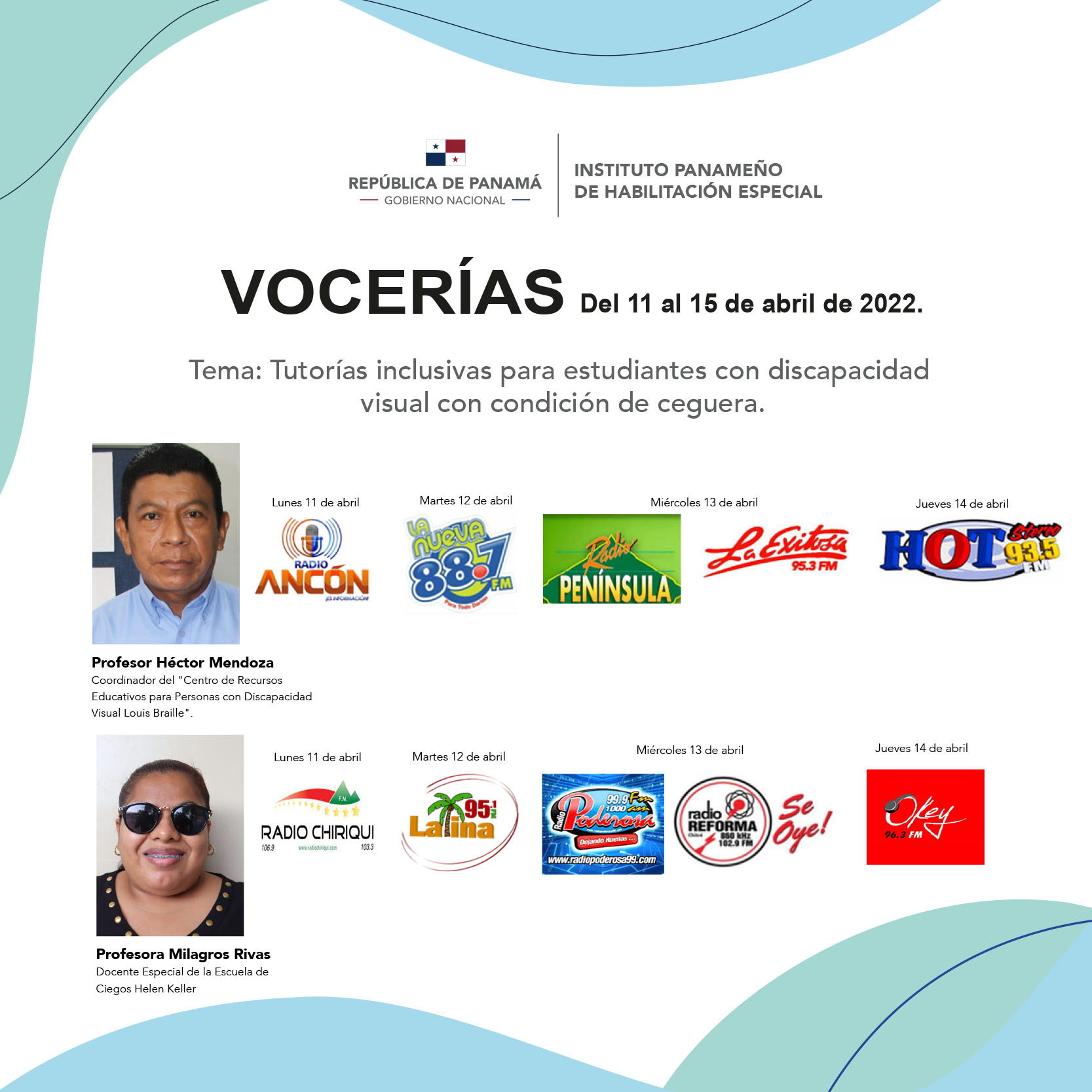 VOCERIA  Del 11 al 15 de abril de 2022.