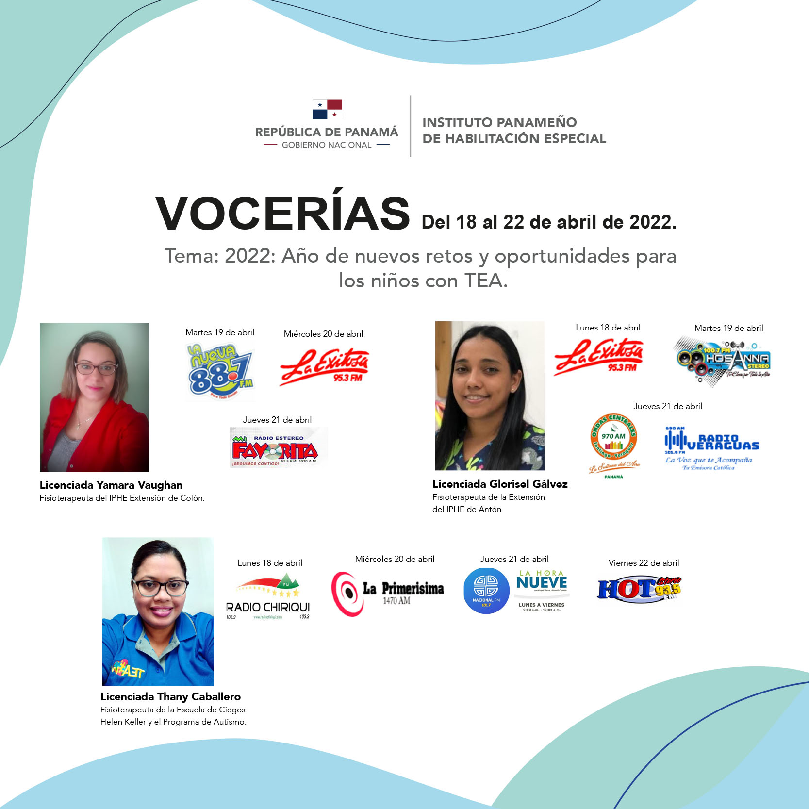 VOCERIA  Del 18 al 22 de abril de 2022.