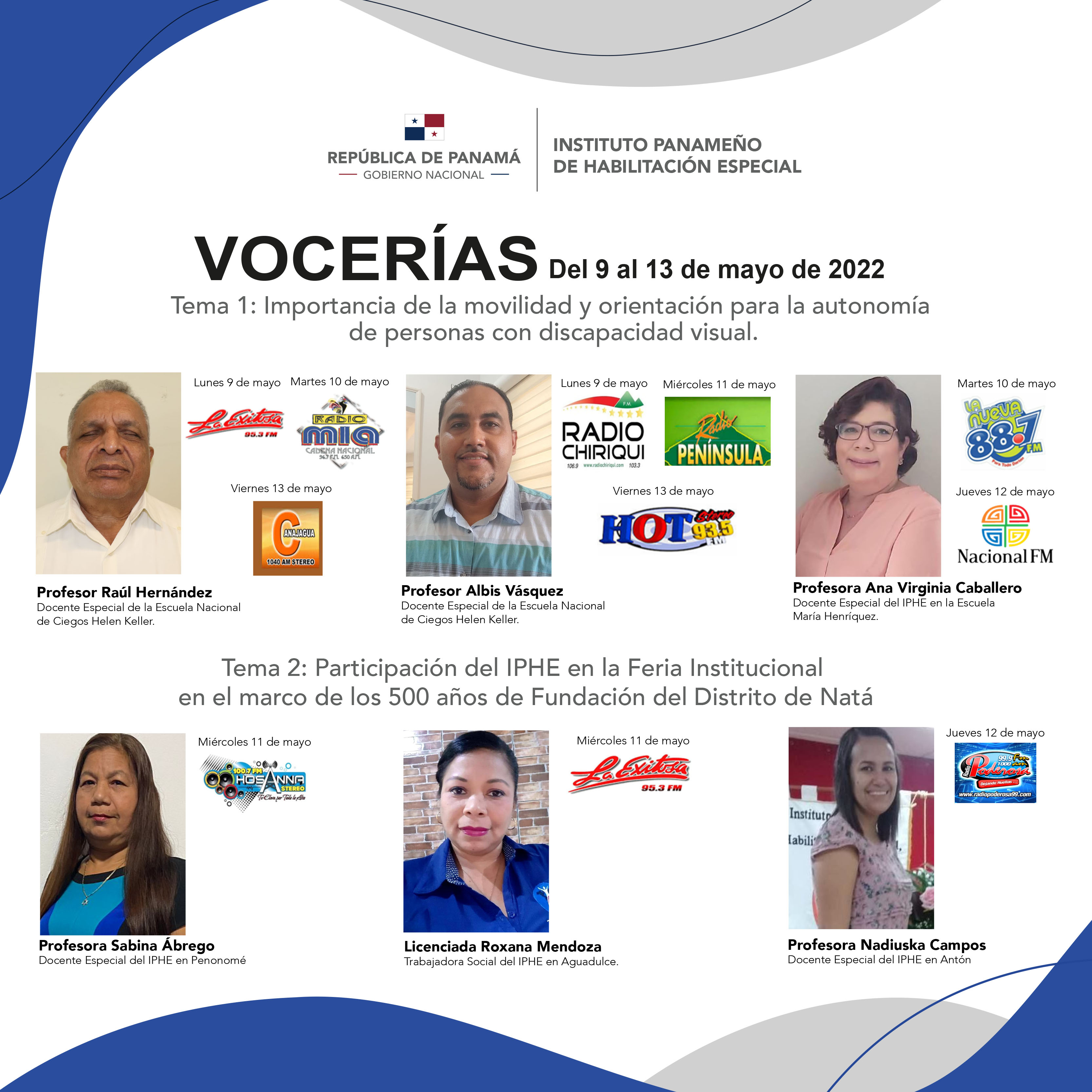 VOCERIA  Del 9 al 13 de mayo de 2022
