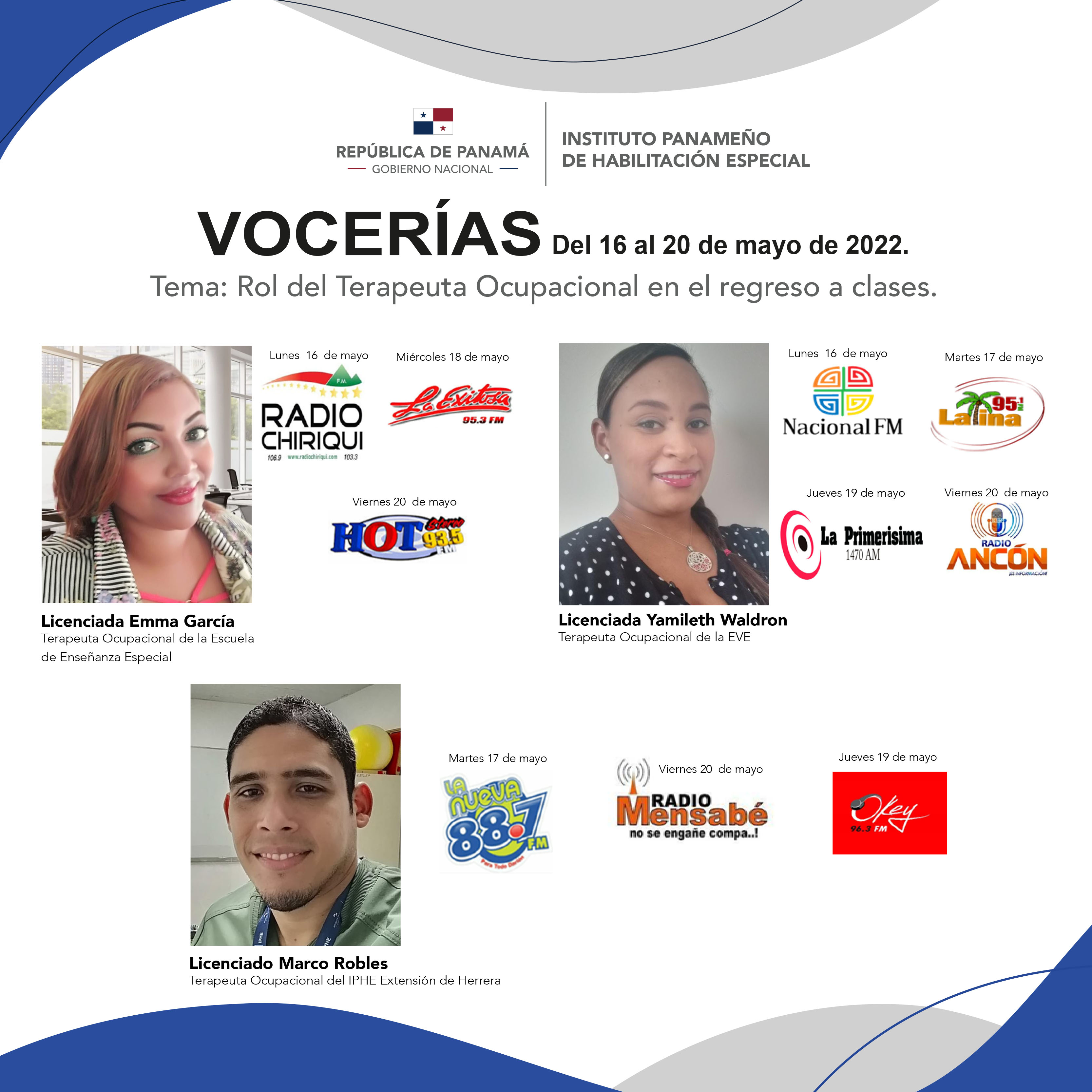 VOCERIA  Del 16 al 20 de mayo de 2022