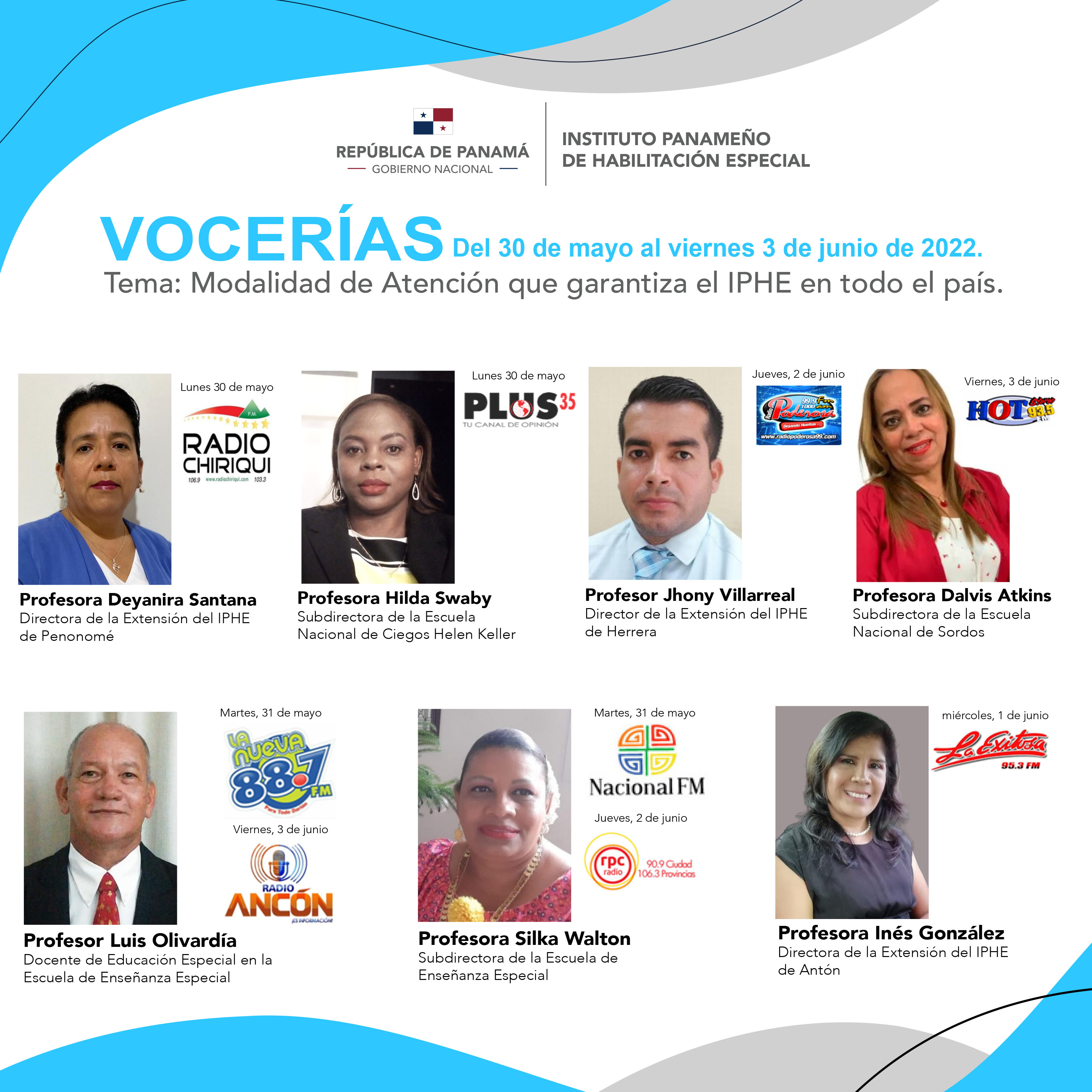 VOCERIA  Del 30 de mayo al 3 de junio de 2022