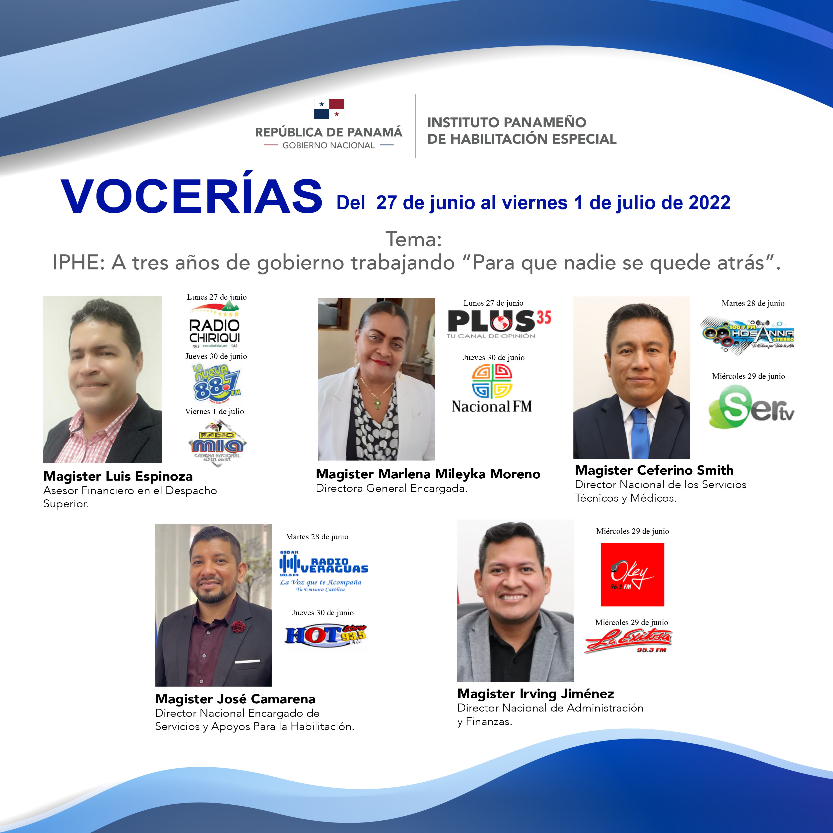 VOCERIA  Del 27 de junio al 1de julio de 2022.